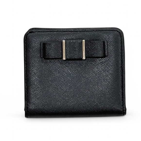 Coach Black Darcy Bow Small Wallet F51671 - Picture 1 of 13